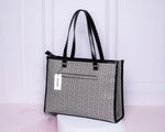 Bolsa Guess tote monogram negra