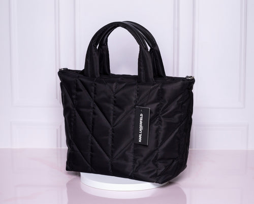 Bolsa Karl Lagerfeld Paris acolchada negra