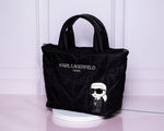 Bolsa Karl Lagerfeld Paris acolchada negra