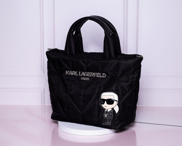 Bolsa Karl Lagerfeld Paris acolchada negra