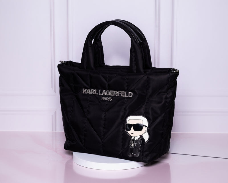 Bolsa Karl Lagerfeld Paris acolchada negra