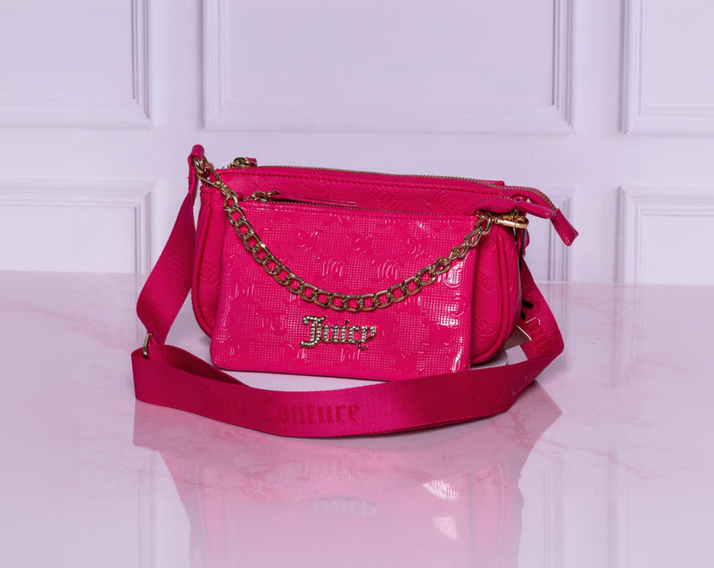 Bolso Crossbody Juicy Couture Rosa Neón