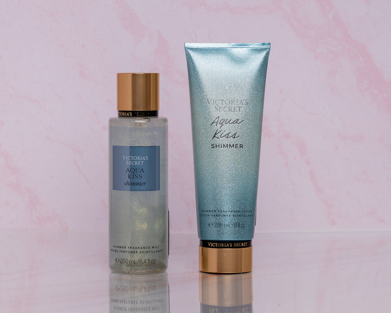 Dúo Victoria’s Secret Aqua Kiss Shimmer - 250ml
